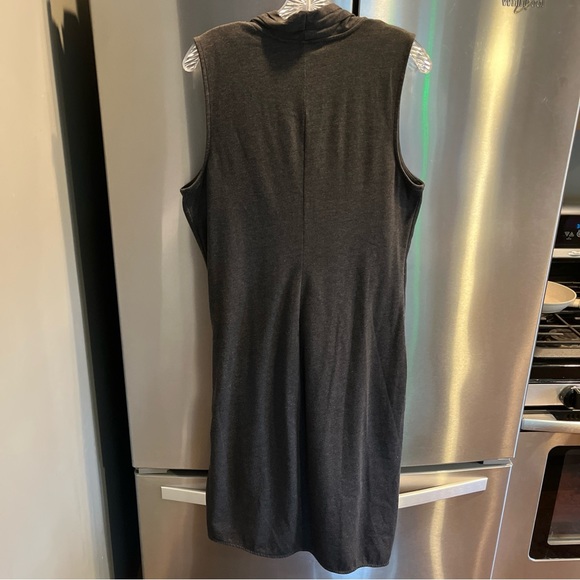 Athleta Duet Wrap DRESS XL Surplice Heather Gray Jersey 398851-02 sleeveless XL - Picture 11 of 15